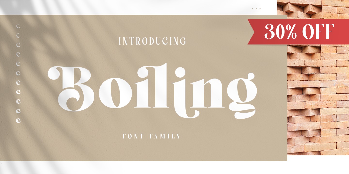 Example font Boiling #13